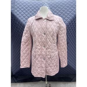 Basler Quilted Pink Jacket Coat Size 38